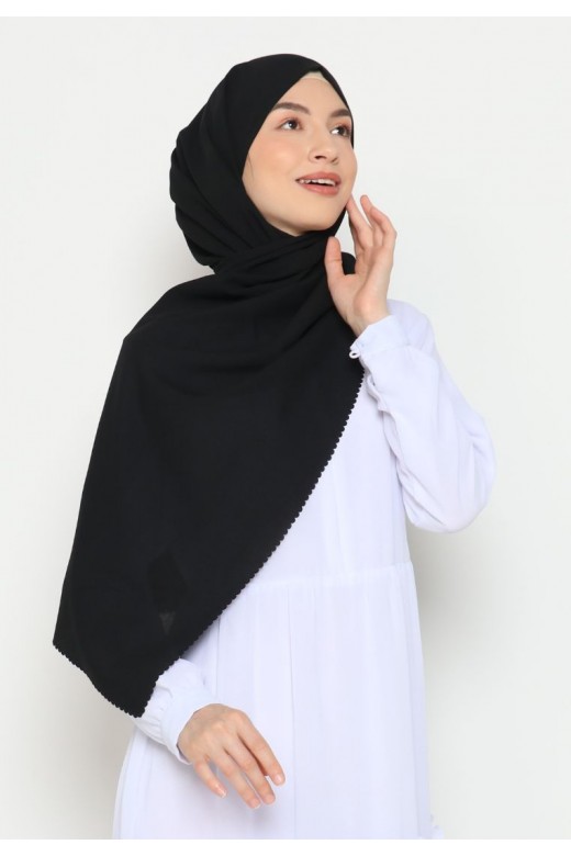 Pasmina Instan Lasercut Black